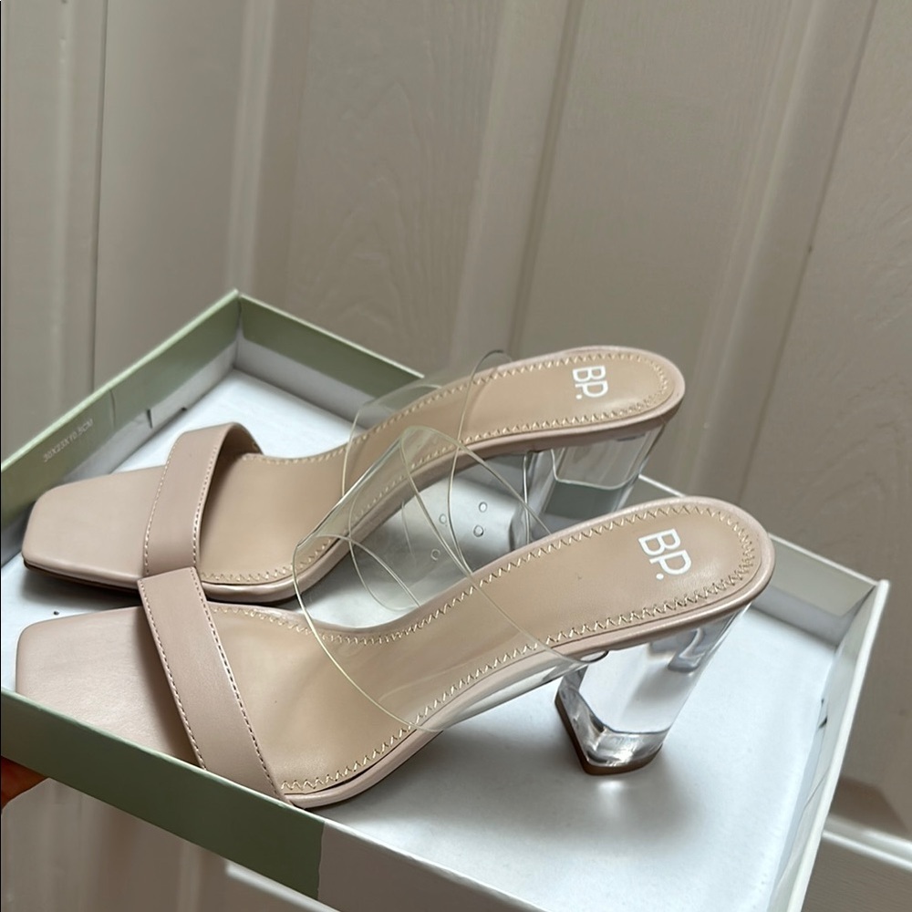 BP Women's Tan Heeled Sandals